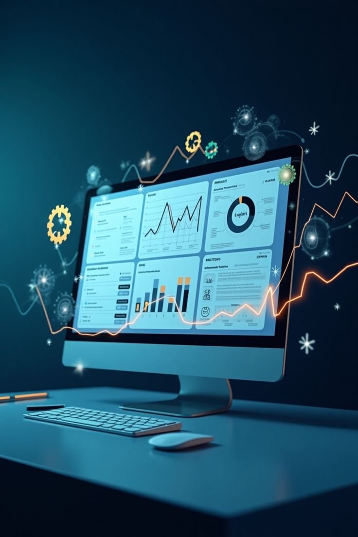 AI marketing analytics dashboard showing campaign performance and customer insights
