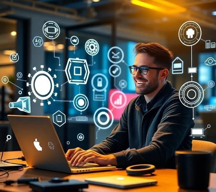AI cybersecurity dashboard monitoring threats and network activity