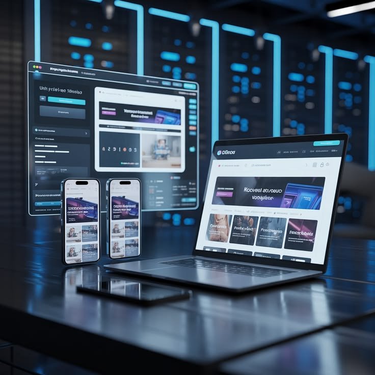 AI business analytics dashboard showing sales customer and performance data
