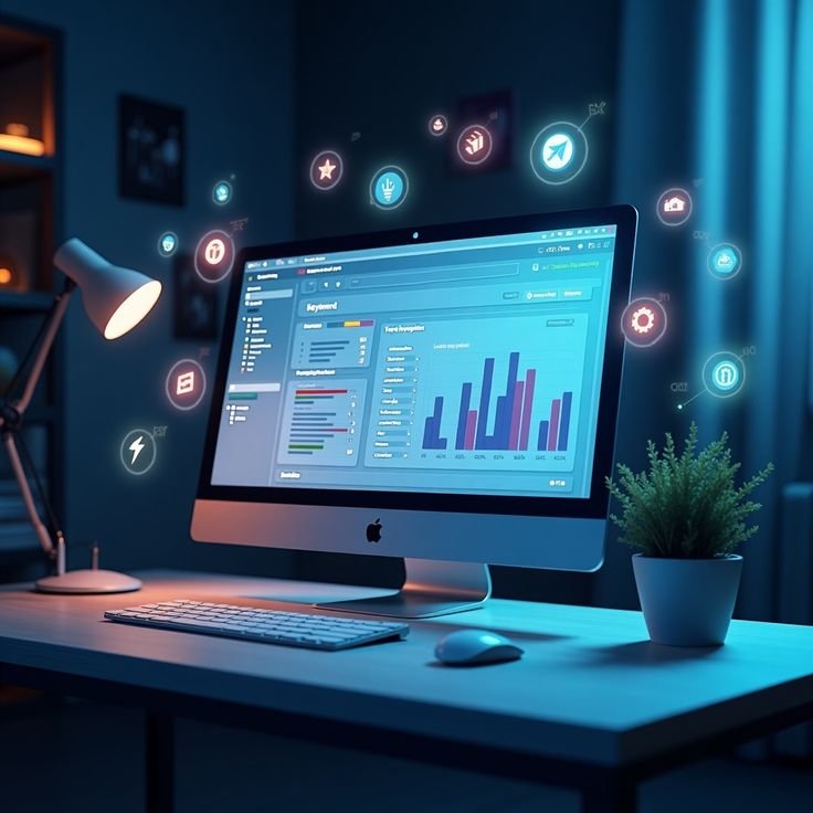 AI business analytics dashboard showing data-driven business insights