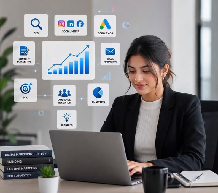AI healthcare solutions dashboard showing patient management and medical analytics