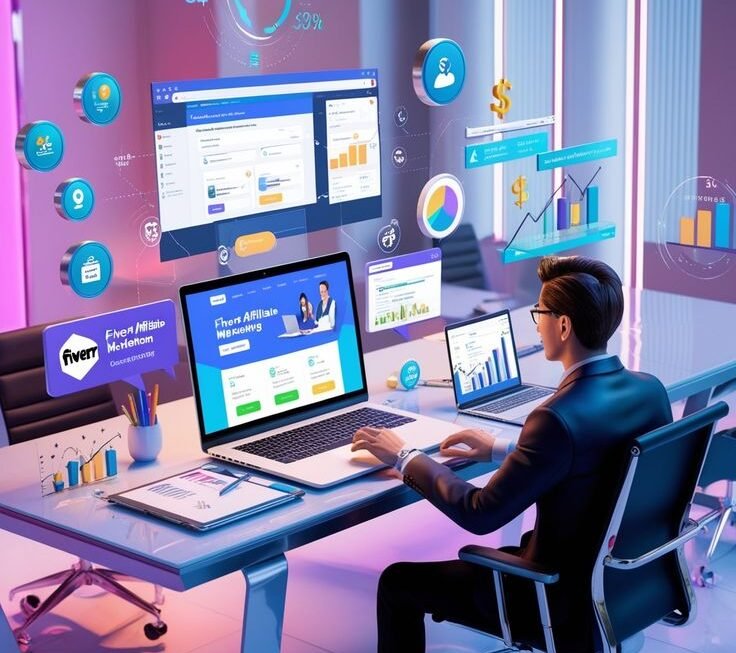 AI finance solutions dashboard showing financial analytics and accounting automation