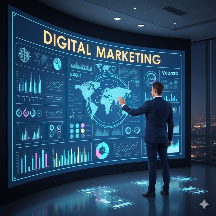 AI business forecasting dashboard showing sales and demand predictions
