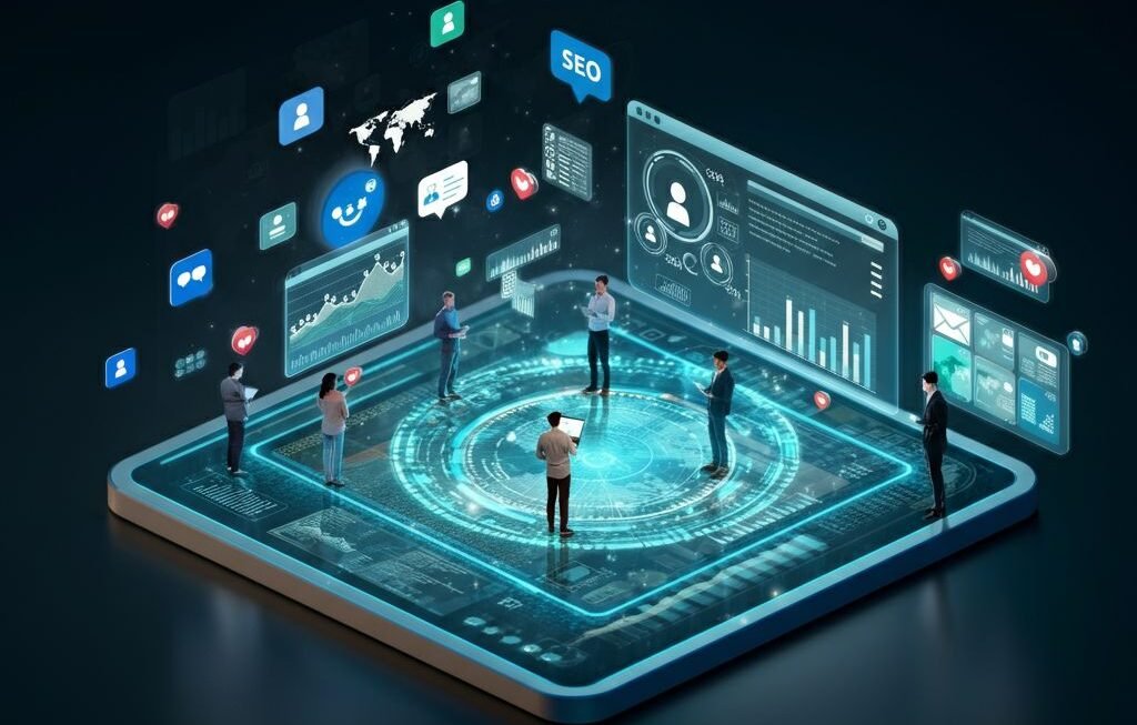 AI cybersecurity dashboard monitoring threats and unusual network activity