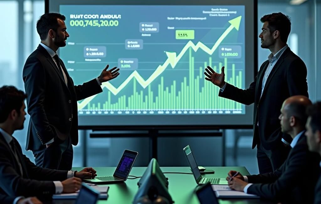 AI finance solutions dashboard showing financial analytics and fraud detection