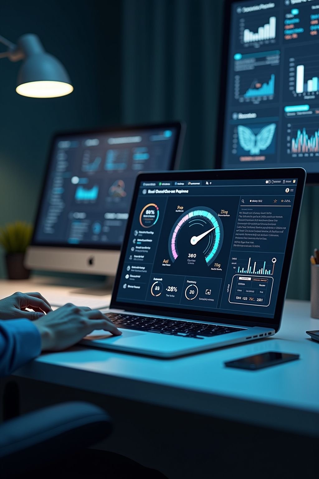 AI hospitality solutions dashboard showing hotel bookings and guest analytics