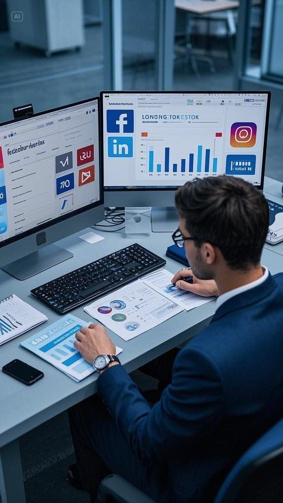 AI healthcare solutions dashboard showing patient management and healthcare analytics
