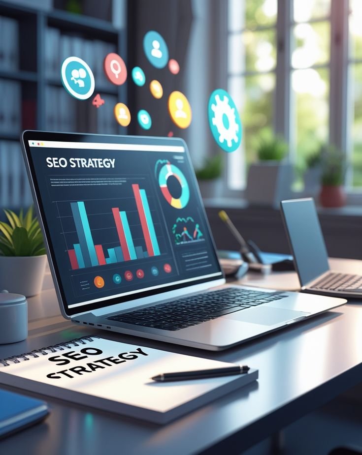 AI e-commerce solutions dashboard showing product recommendations and sales analytics