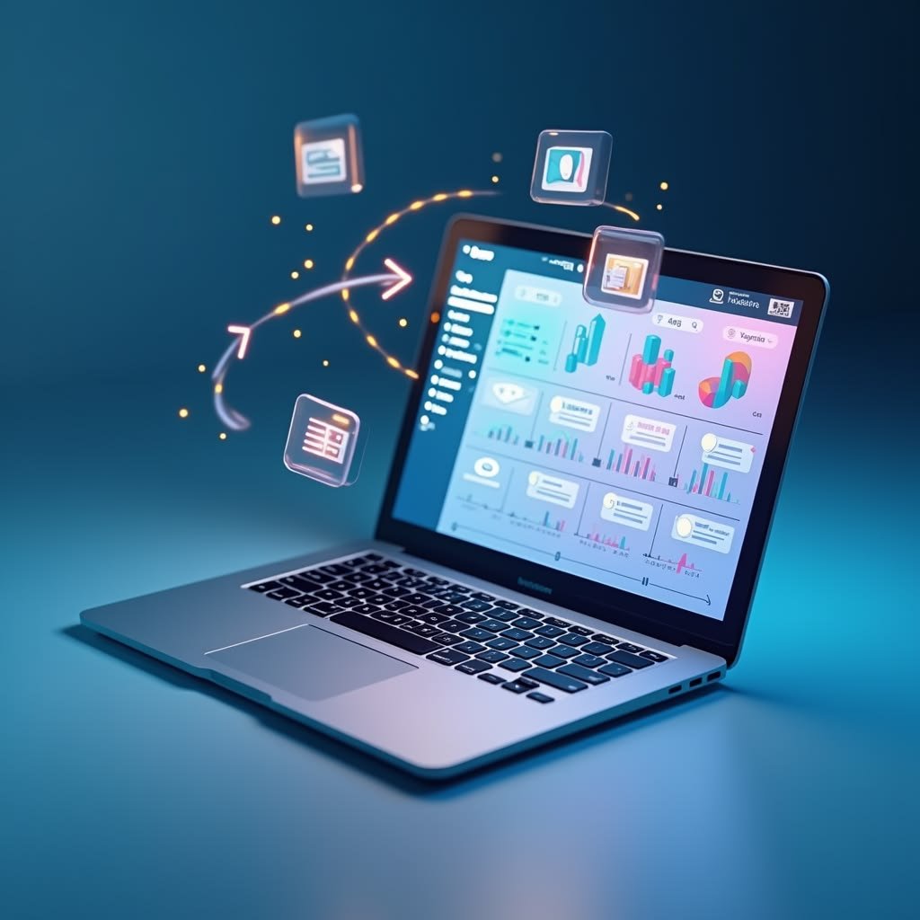 AI real estate solutions dashboard showing property analytics and lead management